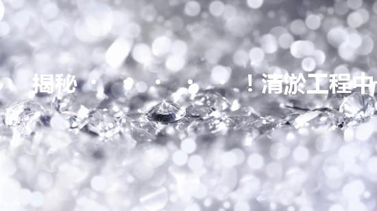 揭秘！清淤工程中標(biāo)公告，背后隱藏著什么秘密？
